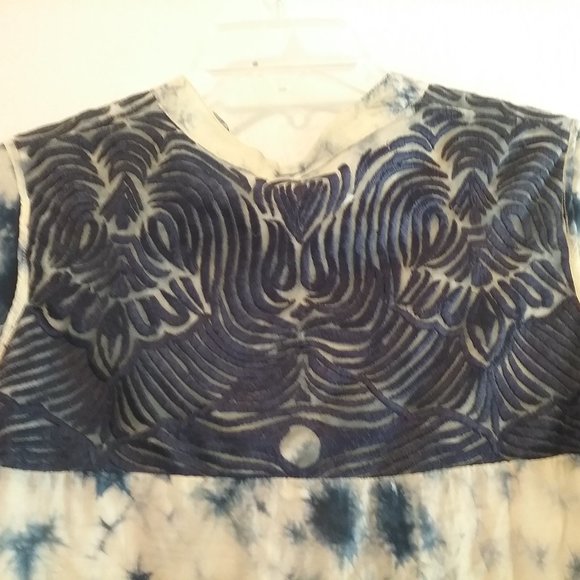 Tie Dye Embroidered Maxi Dress - Picture 10 of 12